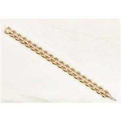 M.J. MILLER: Ladies 18K Yellow Gold Bracelet Set with Fifty-Six Brilliant-Cut Diamonds