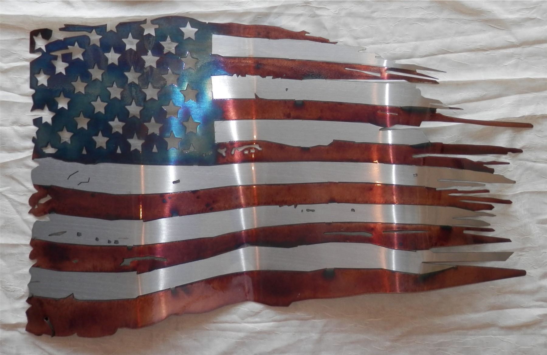 Waving Flag Metal Art