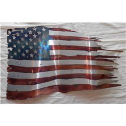 Waving Flag Metal Art