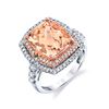 Image 1 : MORGANITE & DIAMOND RING  BARANOF JEWELERS