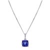 Image 1 : BARANOF JEWELERS Tanzanite and Diamond Pendant set in 18k White Gold