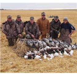 Two days of Waterfowl Hunting for Six Hunters