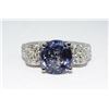 Image 2 : THD-05 5.3 Ct Sapphire and Diamond Ring, 18K