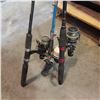Image 2 : LOT OF FISHING RODS AND REELS