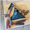 Image 1 : LOTS OF HAMMERS AND ROCK HAMMERS W/ CHRISTMAS TREE STAND