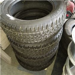 SET OF 4 ARCTIC CLAW 225/60 R17 TSTUDDED WINTER TIRES