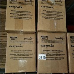 4 BOXES OF EASY PACKS ALL PURPOSE CLEANER PRE MEASURED WATER SOLUBLE PACKETS RETAIL $53 PER BOX