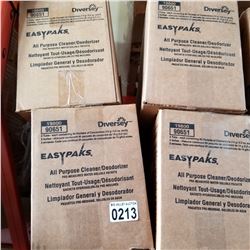 4 BOXES OF EASY PACKS ALL PURPOSE CLEANER PRE MEASURED WATER SOLUBLE PACKETS RETAIL $53 PER BOX