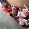Image 1 : LOT OF 4 FIRE EXTINGUISHERS AND BLACK AND DECKER ELECTRIC TRIMMER