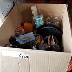 BOX OF FISHING REELS AND TACKLE