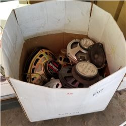 BOX OF CAR SPEAKERS