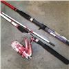 Image 2 : OFFSHORE ANGLER FISHING ROD AND REEL AND BASS PRO SHOP FISHING ROD, BOTH AS IS, BROKEN TIPS