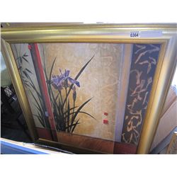 LARGE MODERN GOLD FRAMED PRINT