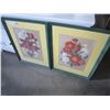 Image 1 : 2 PASTEL ON PAPER FLOWERS 1955 SIGNED MARIE COWLING