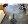 Image 1 : 2 PIECE BIRDBATH W/ METAL BASE