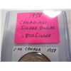 Image 3 : 1958 CANADIAN SILVER DOLLAR .800 SILVER BC CENTENNIAL
