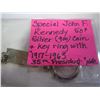 Image 2 : SPECIAL JOHN F KKENNEDY 50C SILVER COIN AND KEY RING WITH PLATE INSCRIBED 1917-1963 35TH PRESIDENT