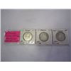 Image 1 : 3 CANADIAN SILVER 50C COINS .800 SILVER 1962, 1963, 1964