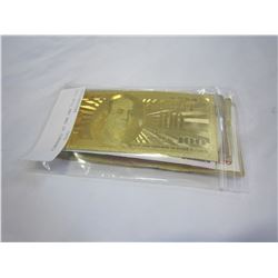 FOIL BILL AND BAG OF CURRENCY