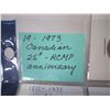 Image 2 : 19 CANADIAN 25c 1973 RCMP ANNIVERSARY PAGE