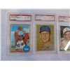 Image 2 : 4 GRADED BASEBALL CARDS FROM THE 50S AND 60S