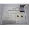 Image 1 : 10KT YELLOW GOLD 6mm GENUINE 1.8CT GRAPE GARNET STUD EARRINGS W/ APPRAISAL $310