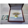 Image 2 : 10KT YELLOW GOLD 0.03CT/27 DIAMOND RING SIZE 8 W/ APPRAISAL $1800
