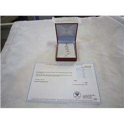 14KT WHITE GOLD GENUINE SOUTH SEA PEARL CLUSTER PENDANT W/ APPRAISAL $600