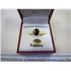 Image 2 : 10KT YELLOW GOLD 8x6mm GENUINE 1.5CT BLUE SAPPHIRE AND 0.02CT DIAMOND RING W/ APPRAISAL $1400