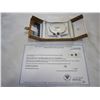 Image 1 : STERLING SILVER GENUINE 1.5CT BLUE SAPPHIRE AND CZ BANGLE BRACELET W/ APPRAISAL $1200