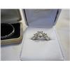 Image 2 : 2 SILVER RINGS AND NECKLACE