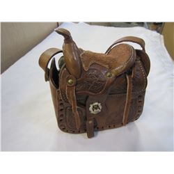 LEATHER TOOLED PURSE