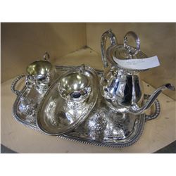 NORMAN OLD ENGLISH SILVER SERVICE 7 PIECE SET
