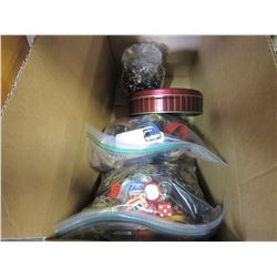 BOX OF JEWELLERY, WATCHES, ETC