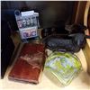 Image 1 : BUCKAROO SLOT MACHINE, ART GLASS DISH W/ VINTAGE MOLD AND TINS