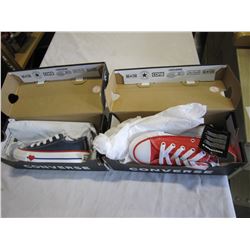 2 PAIRS OF CHILDRENS CONVERSE - SIZE 10.5 US YOUTH