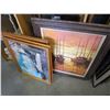 Image 2 : 5 OAK FRAMED PAINTINGS ON CANVAS