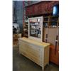 Image 1 : MAPLE 6 DRAWER DRESSER AND MIRROR - SOLID WOOD