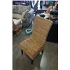 Image 3 : ROUND RATTAN GLASS TOP PATIO TABLE W/ 4 CHAIRS