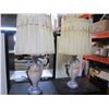 Image 1 : PAIR OF PORCELAIN SIGNED TABLE LAMPS