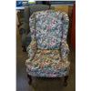 Image 2 : FLORAL WING BACK CHAIR WHOLE HOME