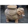 Image 2 : HEAVY ELEPHANT PLANT STAND W/ MINOR CHIPS - 26" x 21" x 11"