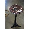 Image 1 : MARBLE TOP CAST IRON BASE WINE TABLE