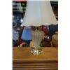Image 2 : 2 TABLE LAMPS - BEIGE AND BRASS