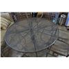 Image 2 : METAL PATIO TABLE AND 4 CHAIRS