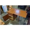 Image 2 : 2 DRAWER END TABLE W/ DROP LEAF