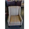 Image 2 : STRIPED UPHOLSTERED ARM CHAIR