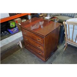 3-DRAWER MAHOGANY FINISH DRESSER