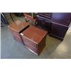 Image 2 : PAIR OF 2-DRAWER END TABLES
