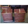 Image 1 : PAIR OF 2-DRAWER END TABLES